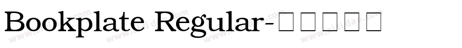 Bookplate Regular字体转换